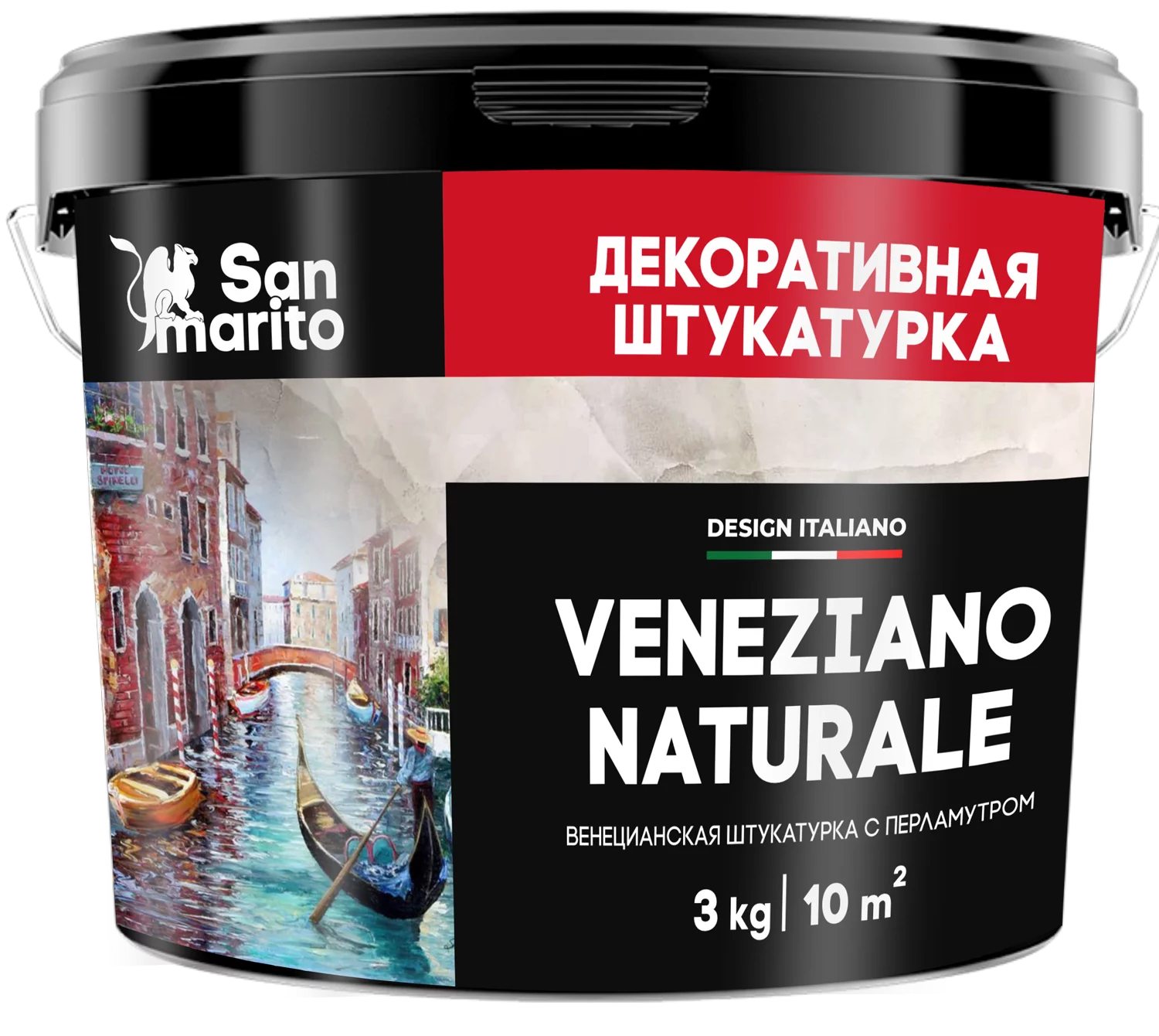 Штукатурка декоративная "San Marito Veneziano Naturale Argento" 3 кг