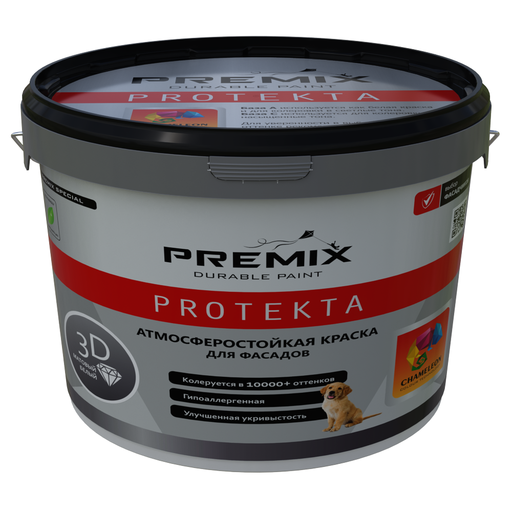 Premix Protekta база А 25 кг Фасадная акрил краска