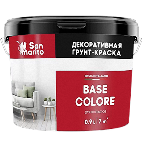 Грунт-краска декоративная "San Marito Base Colore" 9 л