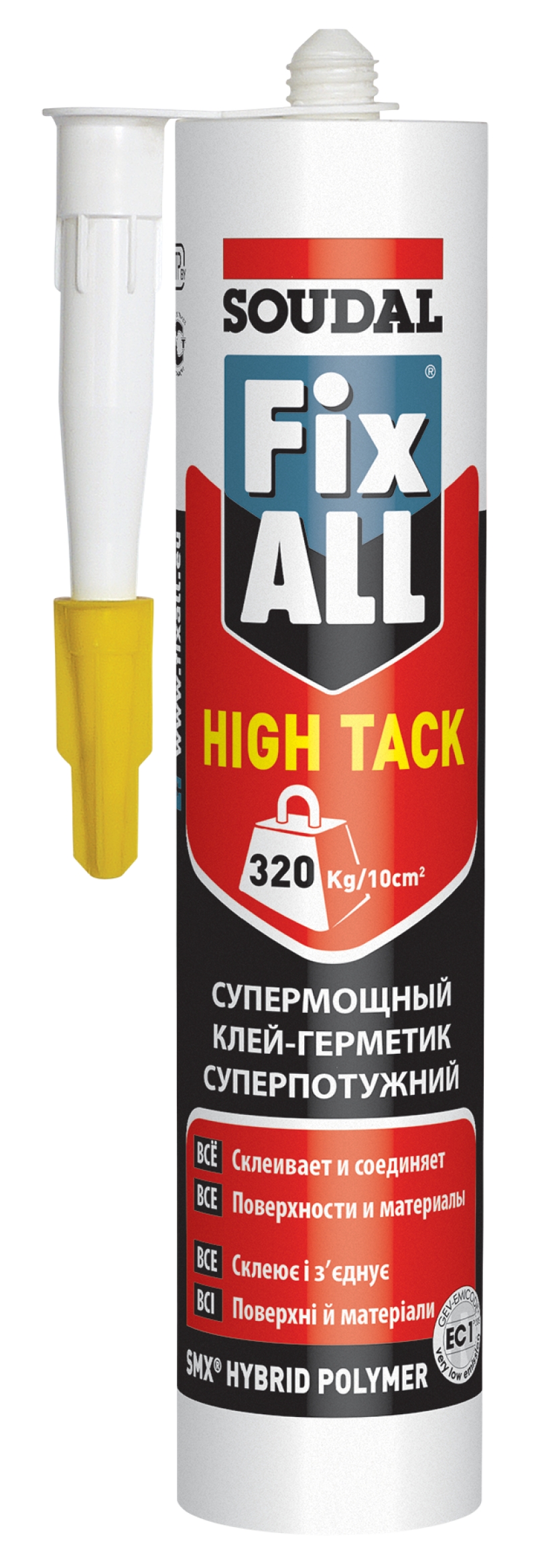 119129 FIX ALL HIGHT TACK ГИБРИДНЫЙ КЛЕЙ-ГЕРМЕТИК белый 290 мл