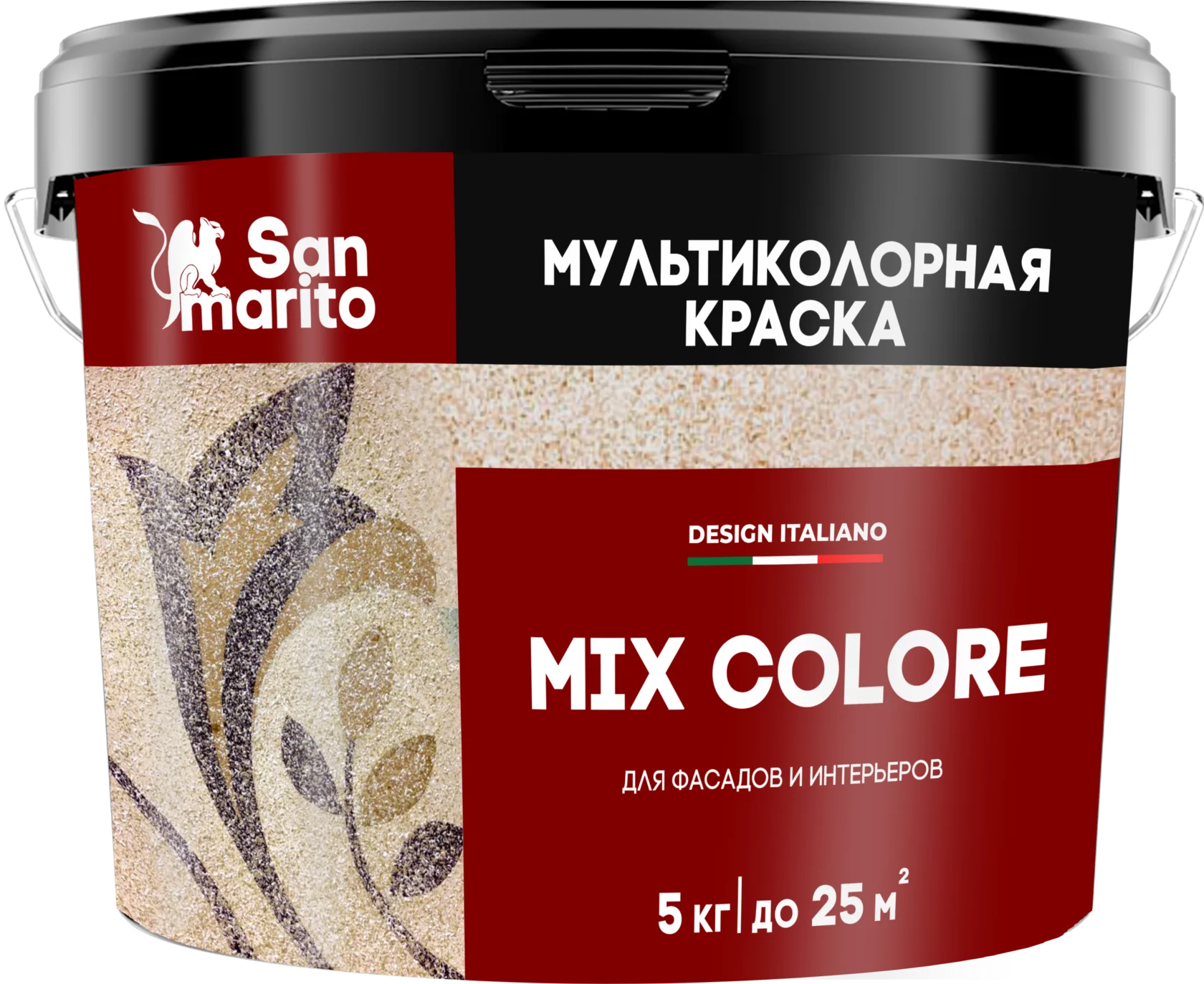 Краска мультиколорная для фасадов и интерьеров "San Marito Mix Colore" S-507 5 кг